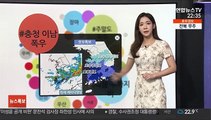 [날씨트리] 밤사이 '충청 이남' 집중호우…주말 전국 비