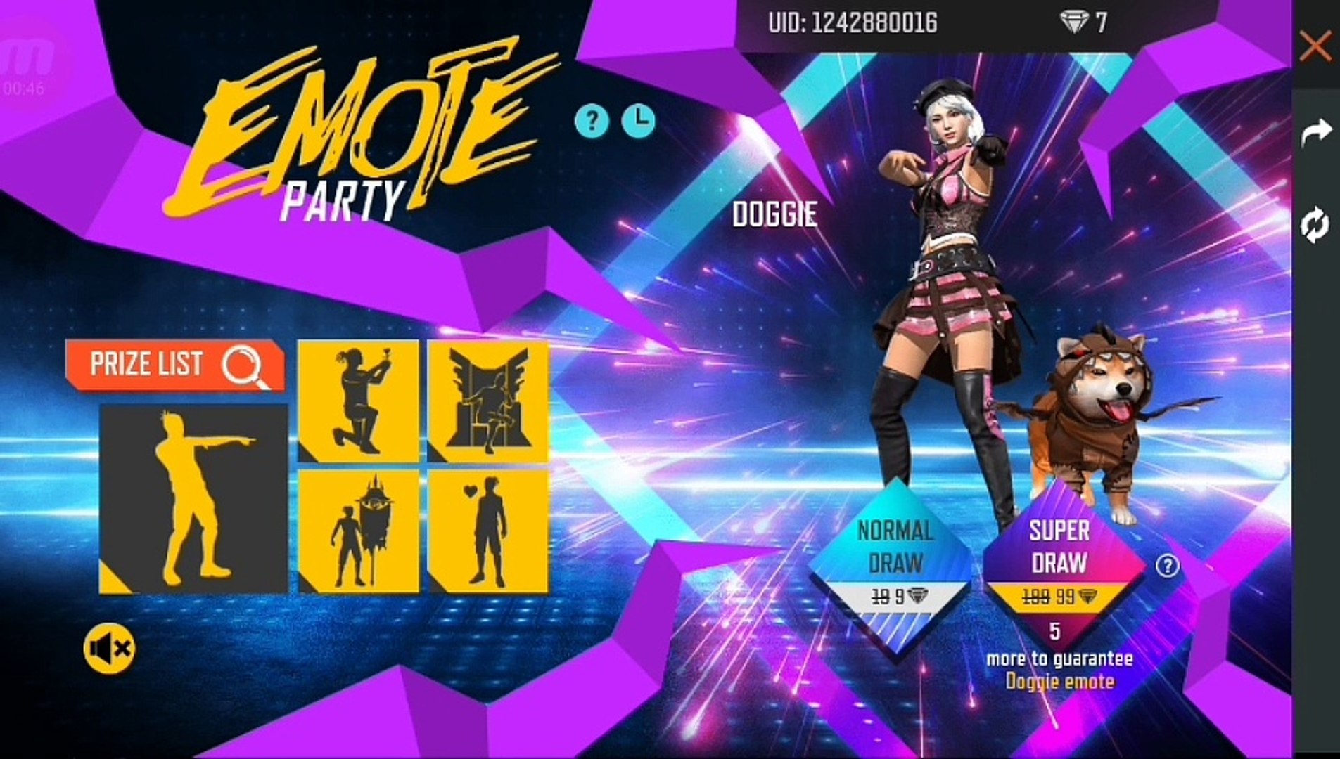 Free Fire Gameplay New Event Emote Party Video Dailymotion