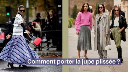 Comment porter la jupe plissée ?