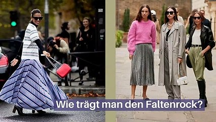 Wie trägt man den Faltenrock?
