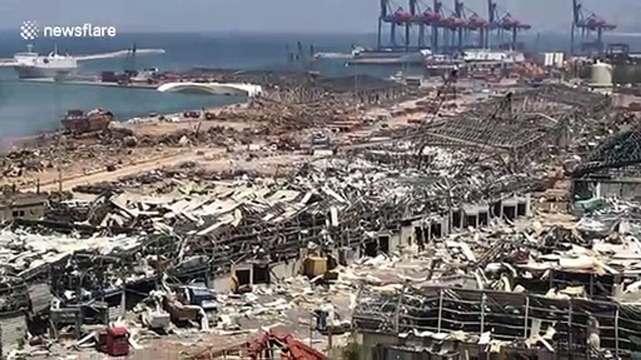 Devastation of Beirut's port area reveals scale of the disaster