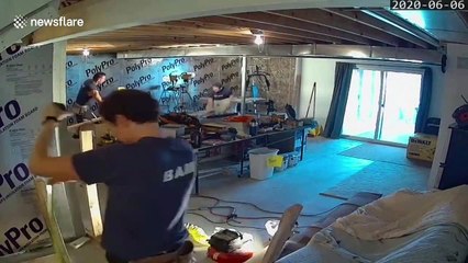 US man films timelapse of his three-month basement transformation project