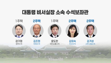 비서실장·민정수석의 '똘똘한 한 채' 논란...한 달 만에 줄사표 / YTN