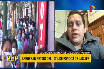 Presidenta de las AFP: retiro del 100% de fondos afectaría a millones de peruanos