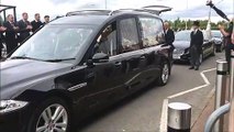 Former Falkirk FC footballer David Hagen’s funeral cortege passes Falkirk Stadium