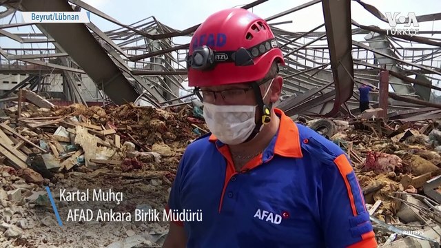 AFAD Ekipleri Beyrut’ta Arama Kurtarma Çalışmalarına Başladı