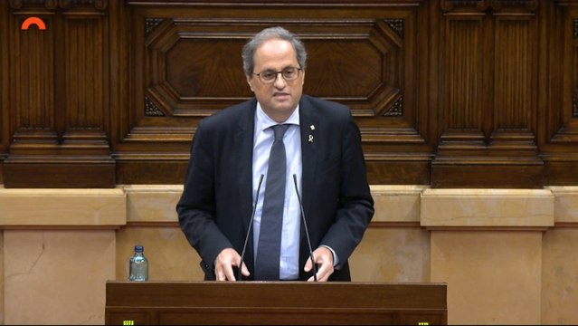 Torra: Se decidirá entre república catalana o monarquía española