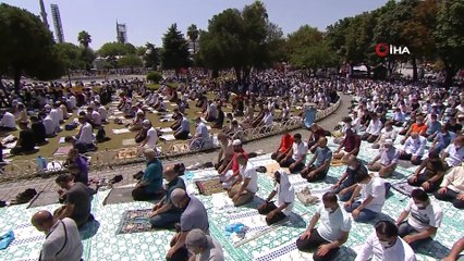 Cumhurbaşkanı Recep Tayyip Erdoğan, cuma namazını Ayasofya-i Kebir Cami-i Şerifi'nde kıldı