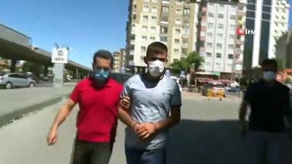 İş yerlerine dadanan hırsız önce kameraya sonra polise yakalandı