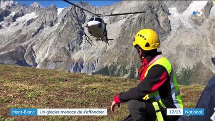 Un glacier du Mont-Blanc menace de s'effondrer, provoquant des évacuations en Italie
