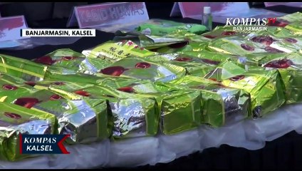 Total 300 Kg Sabu Hasil Penangkapan Pengedar Narkotika di Halaman Parkir Hotel di Banjarmasin
