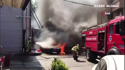 Hastane önünde korku dolu anlar! Böyle patladı