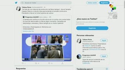 Denuncia senador colombiano persecución política