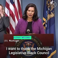 下载视频: Michigan Governor Gretchen Whitmer Declares Racism a Public Health Crisis In The State