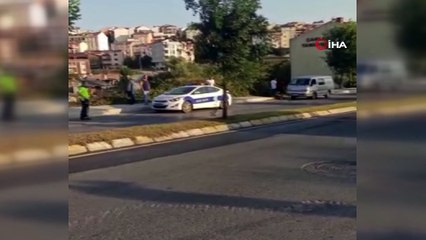 Arnavutköy’de panelvan araç takla attı: 1 yaralı