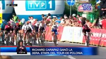 Richard Carapaz ganó la tercera etapa del Tour de Polonia y se convirtió en el nuevo líder