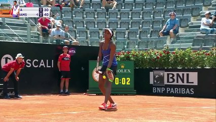 Venus Williams vs Johanna Konta 2017 Rome 3R Highlights