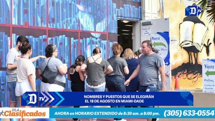 Los nombres y puestos que se elegirán el 18 de agosto en Miami-Dade | Resumen semanal