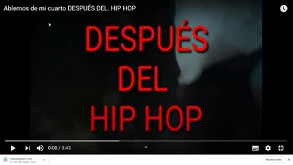 Ablemos de mi cuarto DESPUÉS DEL. HIP HOP 1
