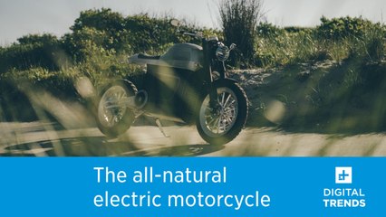 This electric motorcycle is made from natural and recyclable materials