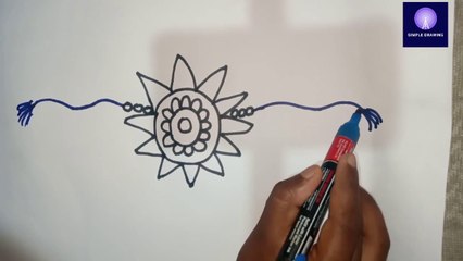 How to make rakhi /राखी का चित्र बनाना सीखे