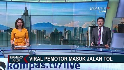 Viral! Diketahui Sedang Mabuk, Pengendara Motor Ini Masuk ke Dalam Tol