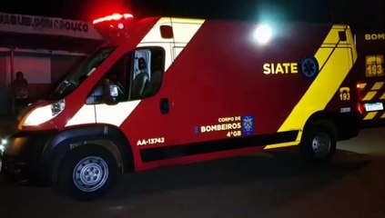 Homem é socorrido ao sofrer queda no Bairro Santa Felicidade