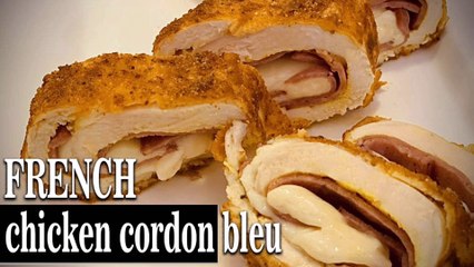French chicken cordon bleu - رولت مرغ فرانسوی