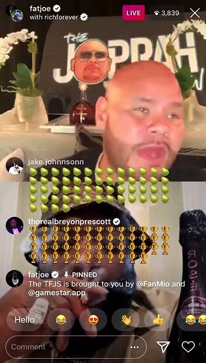 Fat Joe Talking To Rick Ross After His Verses vs 2 Chainz