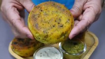 Steamed Suji Nastha With Spicy Stuffing - Suji Nashta Breakfast - Nisha Madhulika - Rajasthani Recipe - Best Recipe House