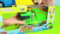 Tayo the Little Bus Friends Toys - Escavadora, Trator, Carrinho de bombeiros