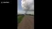 Large tornado rips through Canadian fields