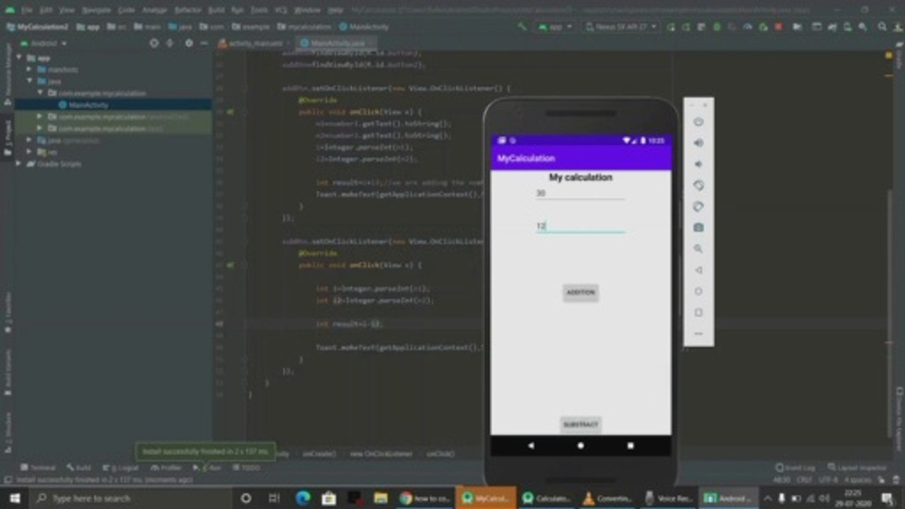How To Make A Simple Calculator App | Android Studio | 2020