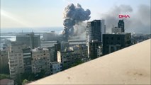 Beyrut'taki patlamanın en net görüntüleri yayınlandı
