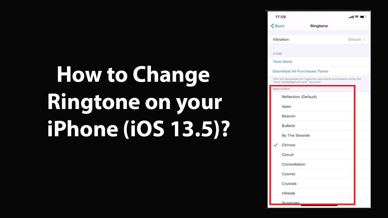 How to Change Ringtone on your iPhone (iOS 13.5)?
