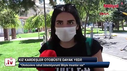 Baba-kız saldırdılar! Kız kardeşler belediye otobüsünde dehşeti yaşadı