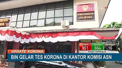 BIN Gelar Tes Corona di Kantor Komisi ASN