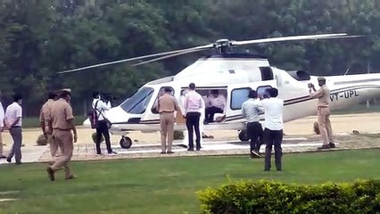 बाराबंकी: राज्य, कल्याणमंत्री ने बाढ़ प्रभावित क्षेत्र का किया हवाई सर्वे