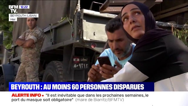 Explosions à Beyrouth: au moins 60 personnes sont toujours portées disparues