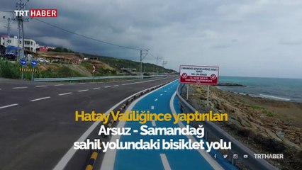 Türkiye'nin en uzun ve en zevkli bisiklet parkuru havadan görüntülendi
