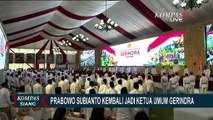 Prabowo Kembali Terpilih Jadi Ketua Umum Gerindra