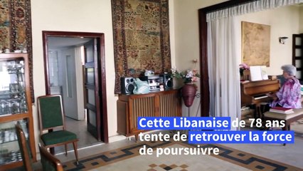 Beyrouth: dans son salon soufflé par l'explosion, une femme trouve du réconfort dans la musique