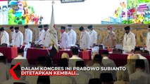 Prabowo Subianto Dikukuhkan Lagi Jadi Ketum Gerindra
