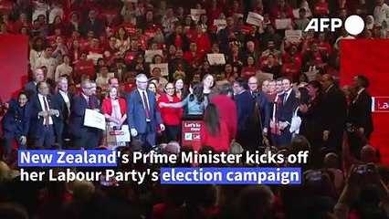 New Zealand's Ardern kicks off election campaign after taming virus