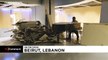 Lebanese student plays piano for volunteers clearing up rubble in Beirut hospital