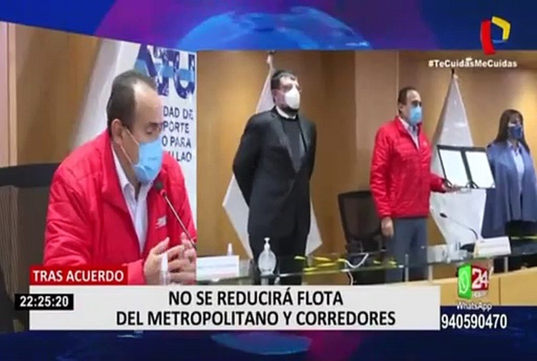 Metropolitano y corredores no reducirán flota de buses tras acuerdo