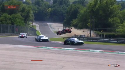 GT Open 2020 Race 1 Hungaroring Jedliuski Massive Crash