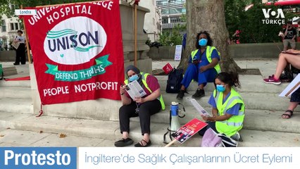 İngiltere’de Sağlık Çalışanları Meydanlarda