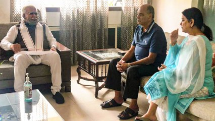 Haryana CM meets Sushant's father in Faridabad