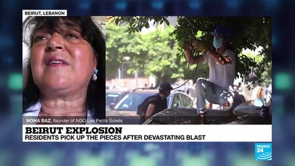 Beirut explosion : aftermath of devastating blast